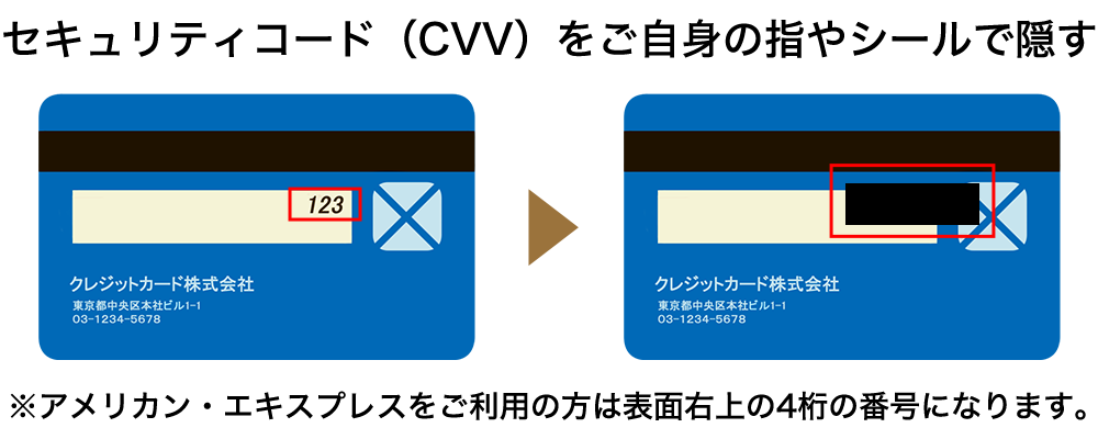 セキュリティコード参考画像